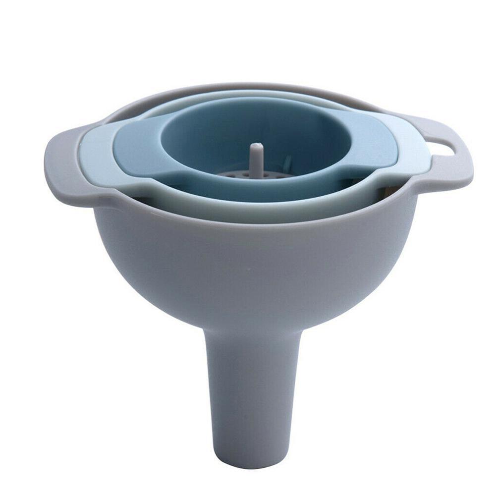 Filter Multi-Function Funnel Set Filter Oil Can Household Oil Hopper Sub-Packaging Plastic Funnel Kitchen Tools: Default Title