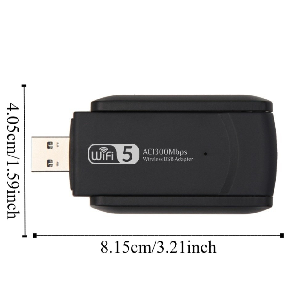 Dual Band WiFi USB Adapter 2 Antenna USB3.0 Interface 1300Mbps WiFi Dongle Driver Free Receiver Wireless Network Card