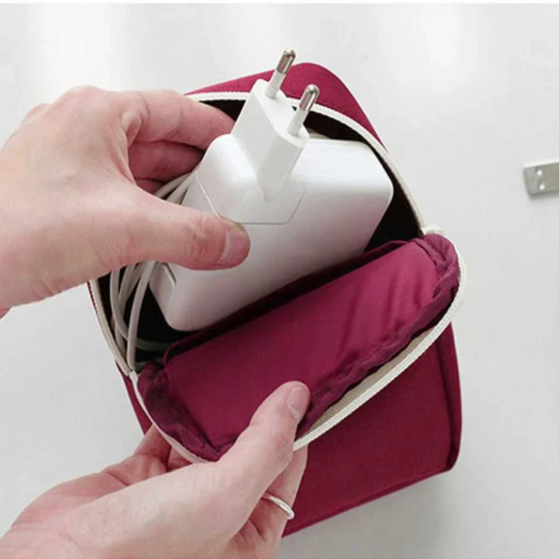 Tragbare Reise Gerät Organizer Tasche digitale Kabel tasche Elektronik Zubehör Aufbewahrung Trage tasche Tasche für USB Energie Bank
