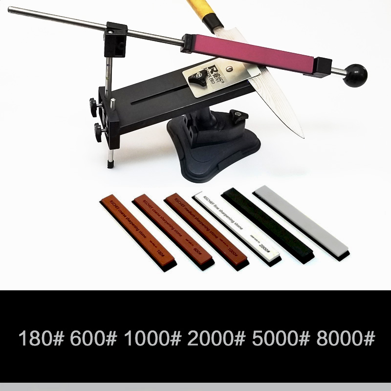 RUIXIN PRO 400 800 1200 knife sharpening system knife sharpener sharpening stones grinding coarse and fine: fixed and 6 stones-G