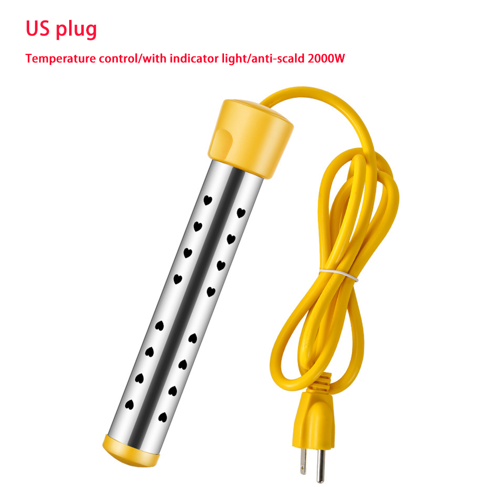 Pool Heater Water Heating Boiler Swimming Solar Bath Tub Immersion Portable Fast Automatic Power Off Intelligent 2000W: green