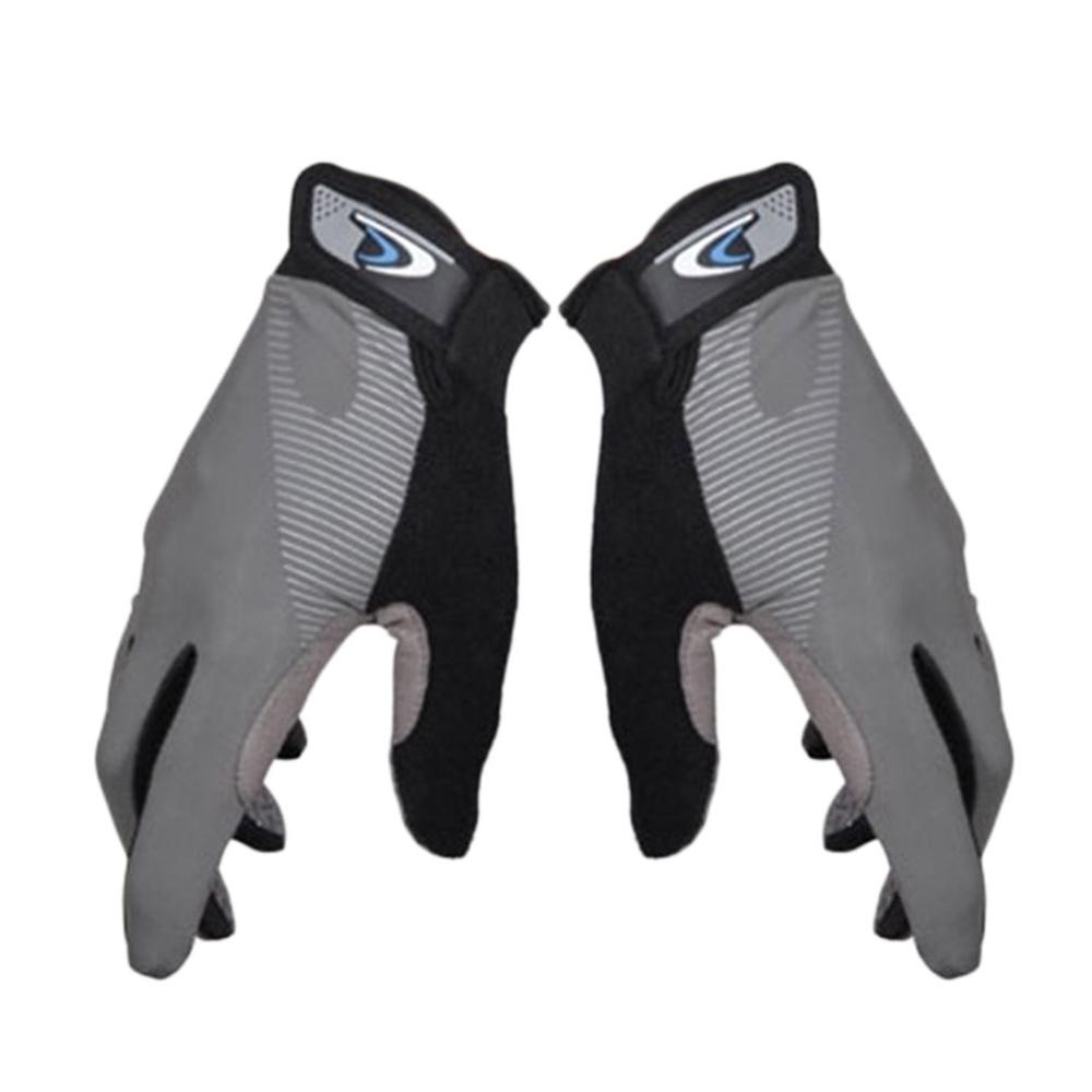 High Elasticity Anti-slip Working Gloves Unisex Outdoor Cycling Gloves Breathable Riding Gloves with Screen-Touchable S M L: grey / M