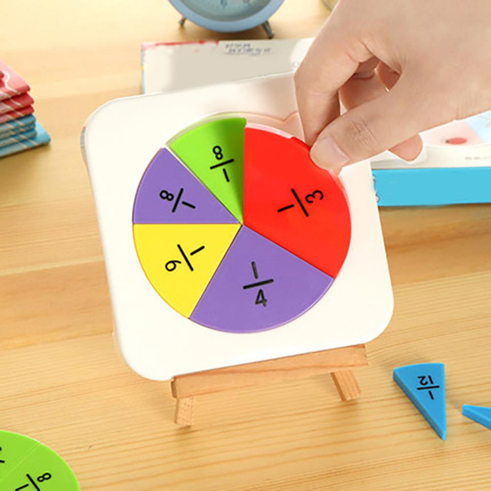 7 stk / sæt børn cirkulære fraktioner tæller matematik læring uddannelse børn legetøj læring matematik hjælpemidler forbedre computing evne