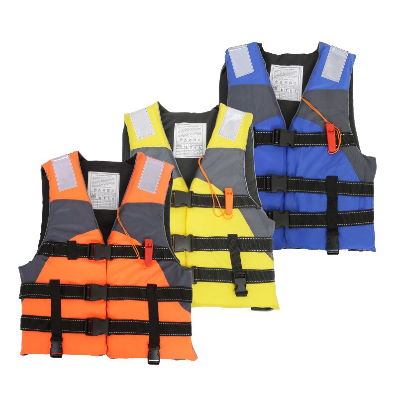 Adult Life Jacket Water Sports Rafting Buoyancy Rescue Belt Whistle Outdoor Swimming Boating Men Jacket Safety Vest Fishing -40