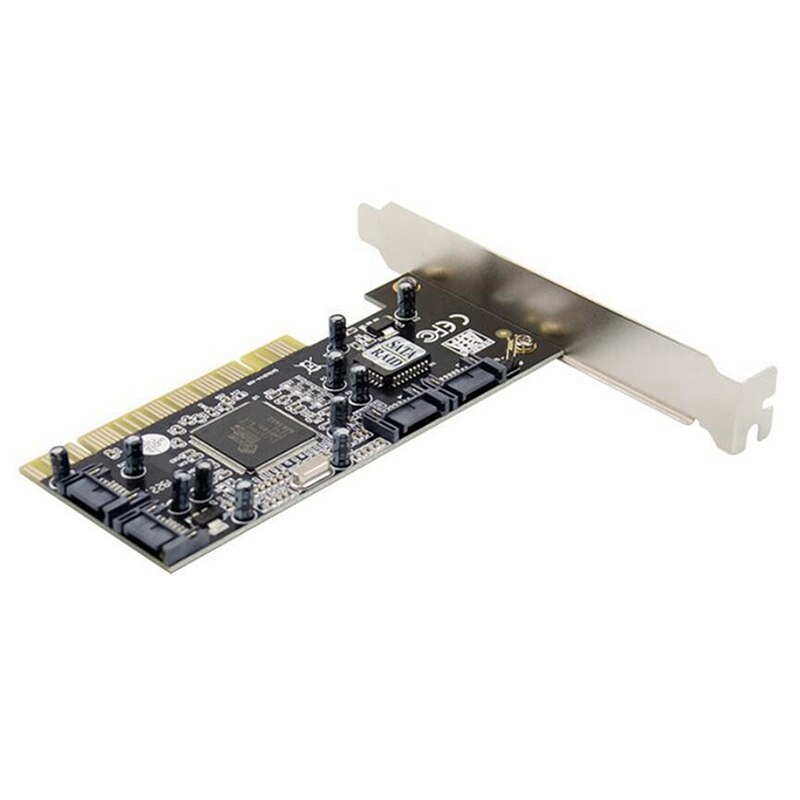 Pci Sil3114 SATA150 4-Kanaals Naar Sata Raid-Array Kaart Sil3114 Sata Adapter Controller Chip Kaart Voor Computer