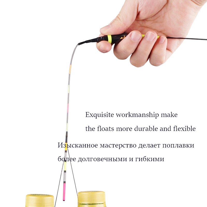 Composite Nano Fishing Floats Shallow Water Buoy Fresh Water Fishing Bobber Color Gradual Change Boya Fishing Tackle Accessories