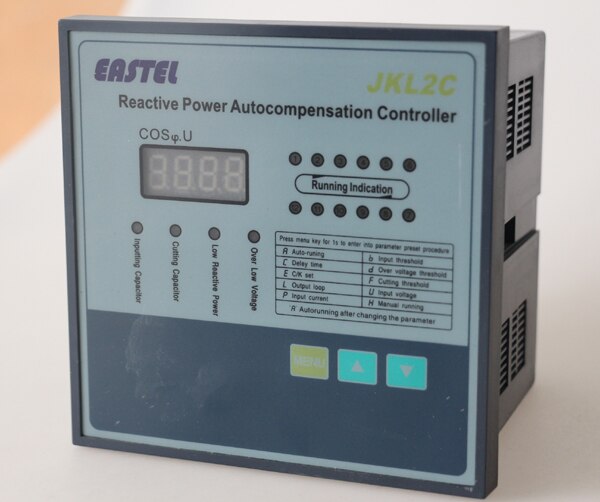 Jkl 5cf 6 trinn 380v automatisk effektfaktorregulatorrelé med transformatorforsyningskondensatorbank