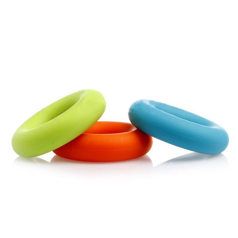 Styrke finger håndgreb muskel krafttræning gummiring motioner silikone hånd power grip ring