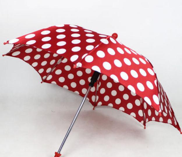 Round dot umbrella red - Parasol Production Magic, Magic Trick