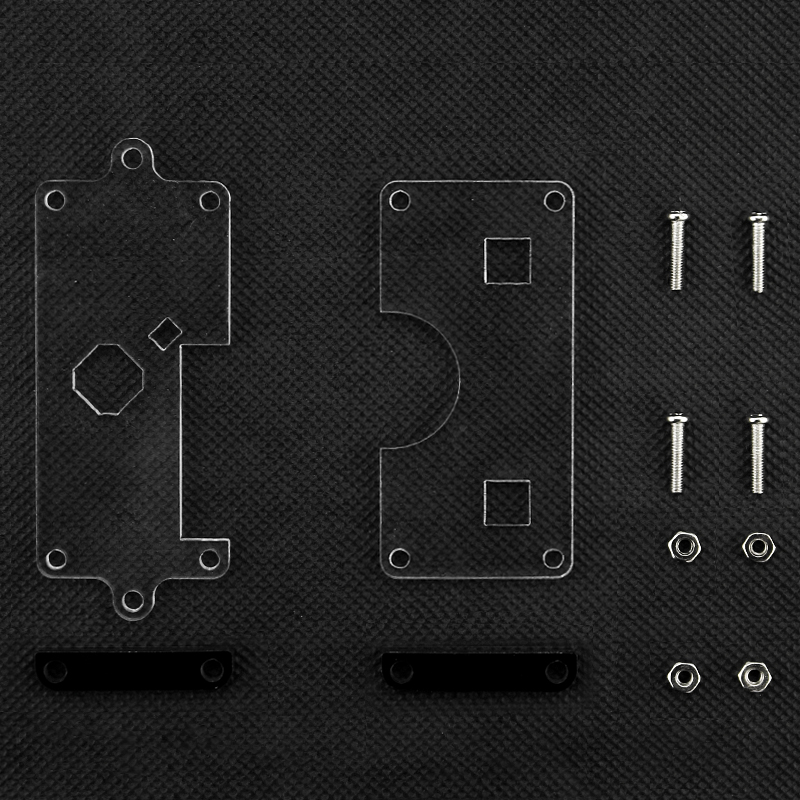 Micro:bit V2 Acrylic Case Clear Transparent Shell for BBC Micro:bit V2: Red