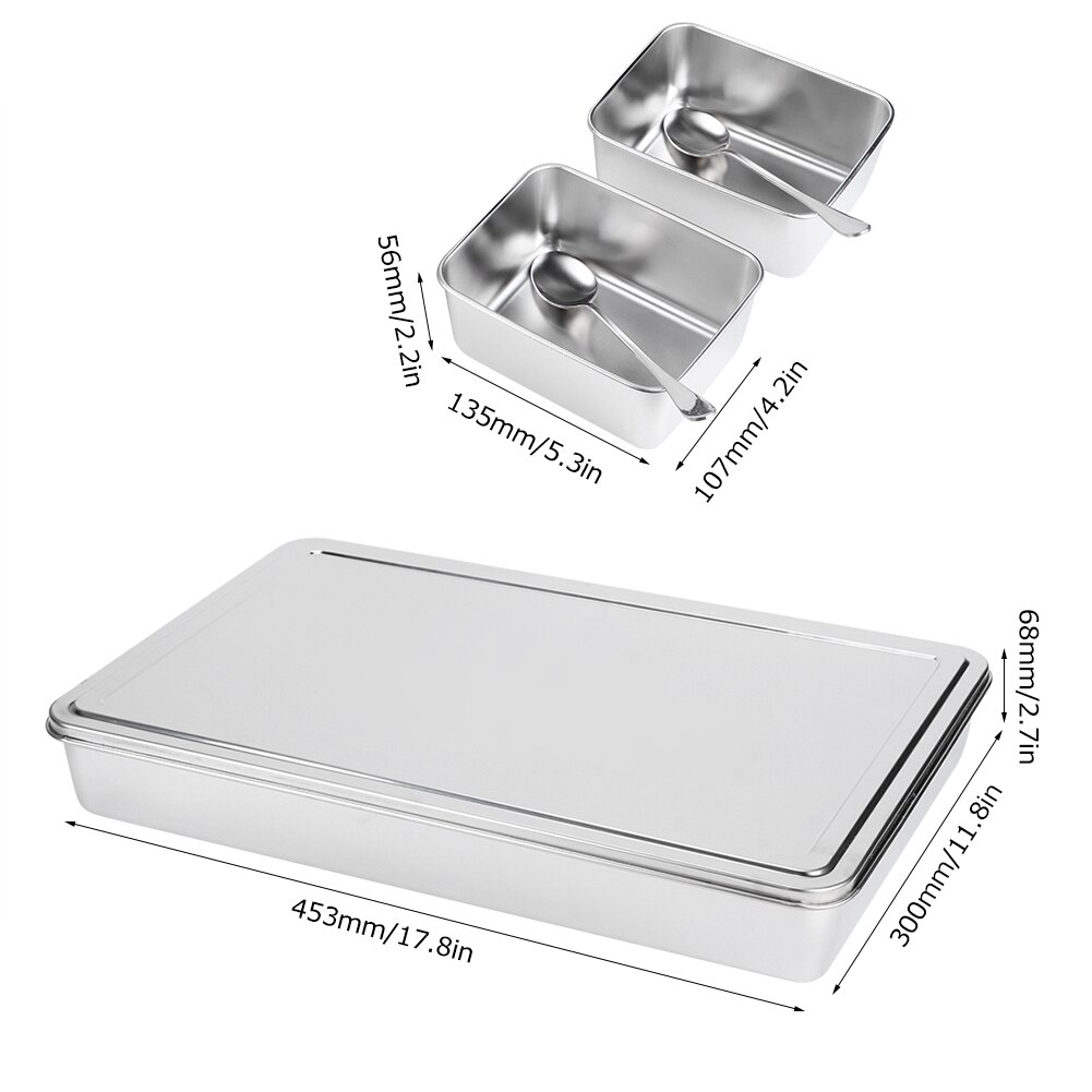 8 Grids Stainless Steel Seasoning Box Condiment Storage Containers Spice Jar Kitchen Utensils Condiment Box