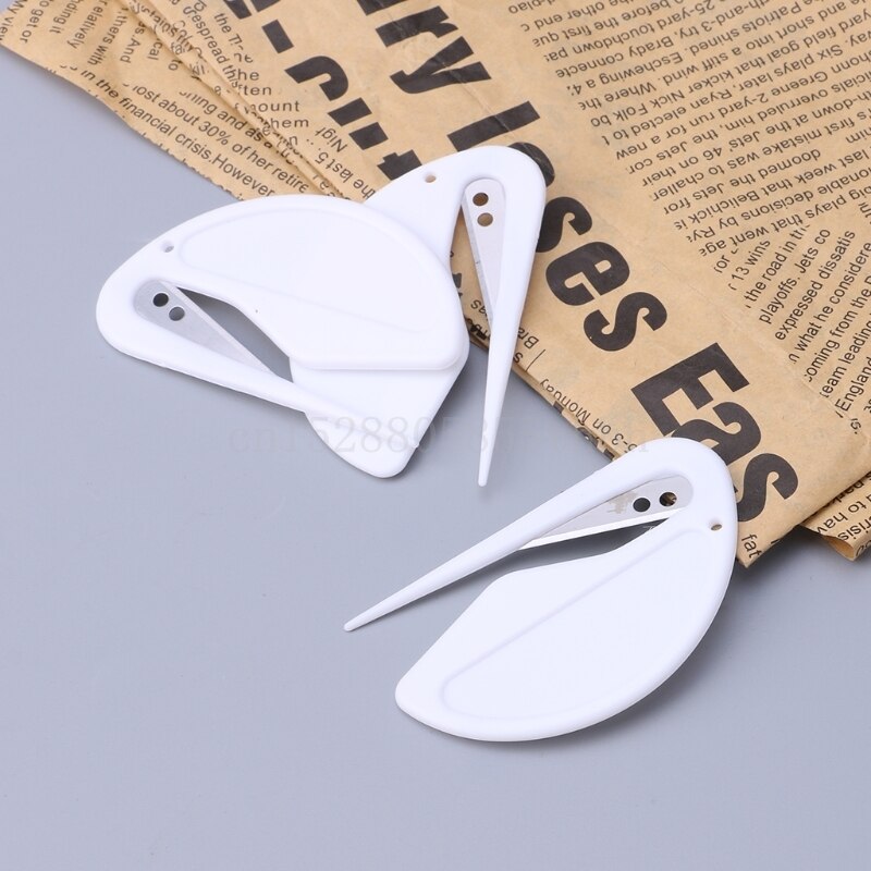 Sharp Mail Envelope Plastic Letter Opener Office Equipment Safety Papers Guarded Random Color