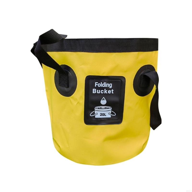 652F MultiPurpose Foldable Pails Bucket Portable Folding Bucket Travel Basins for Hiking, Camping and Outdoor Survival: Blue