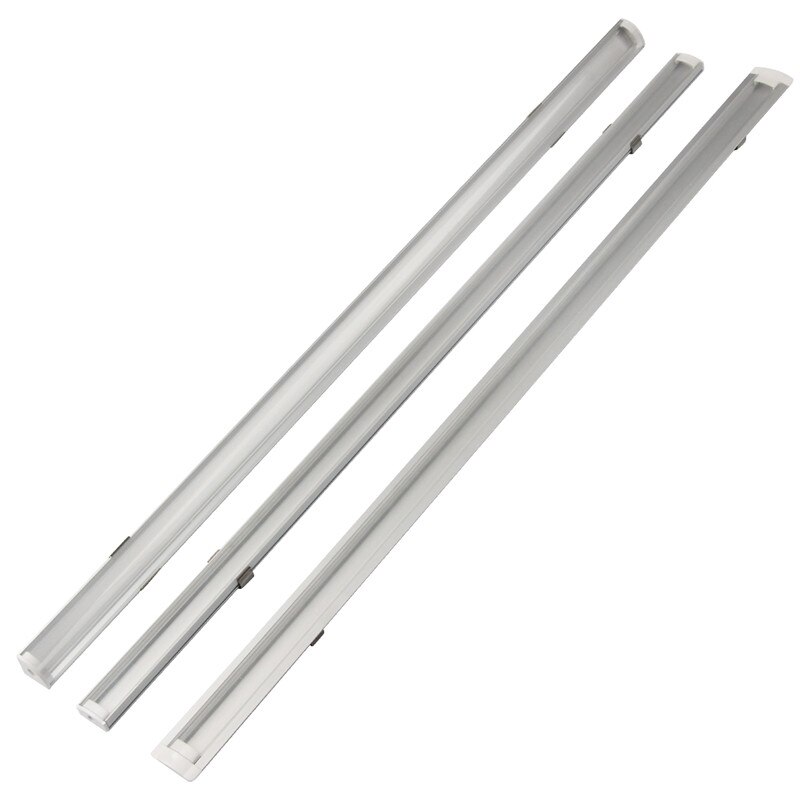 1set 50cm LED Bar Lights Aluminium Profile Transparent/Milky Cover U/V/YW Style Shaped for LED Strip Light Parts