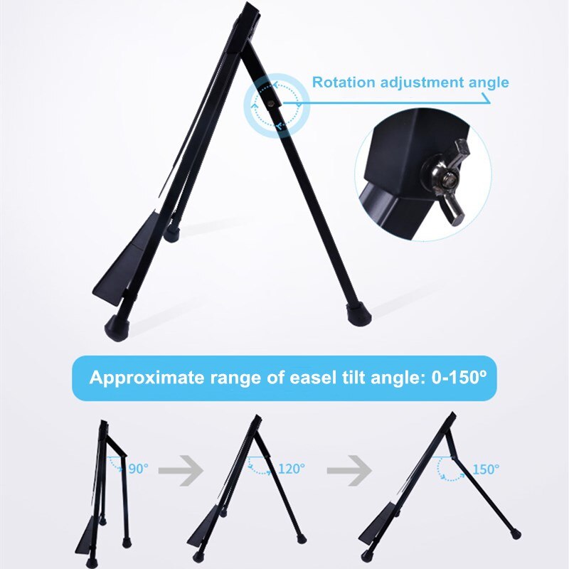 Desktop Triangular Easel Foldable Portable Easel Lightweight and Small Outing Sketching Watercolor Painting Art Supplies