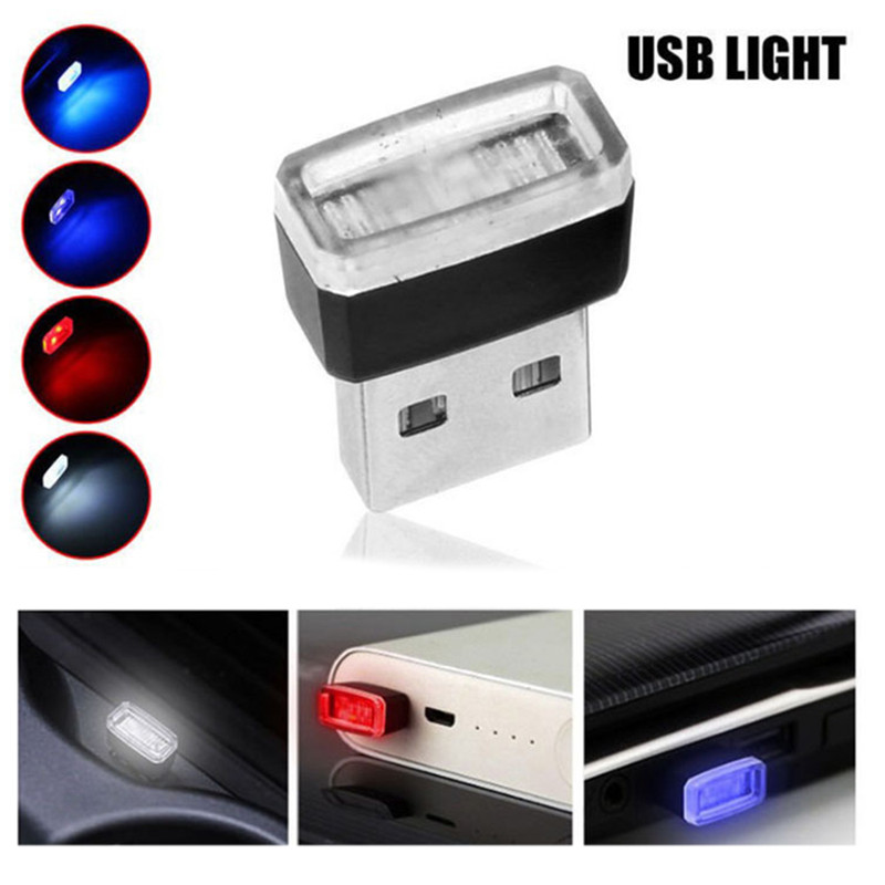 Biltilbehør interiør mini bil atmosfære lys usb trådløs led bil interiør neon ambient lampe bil interiør smykker