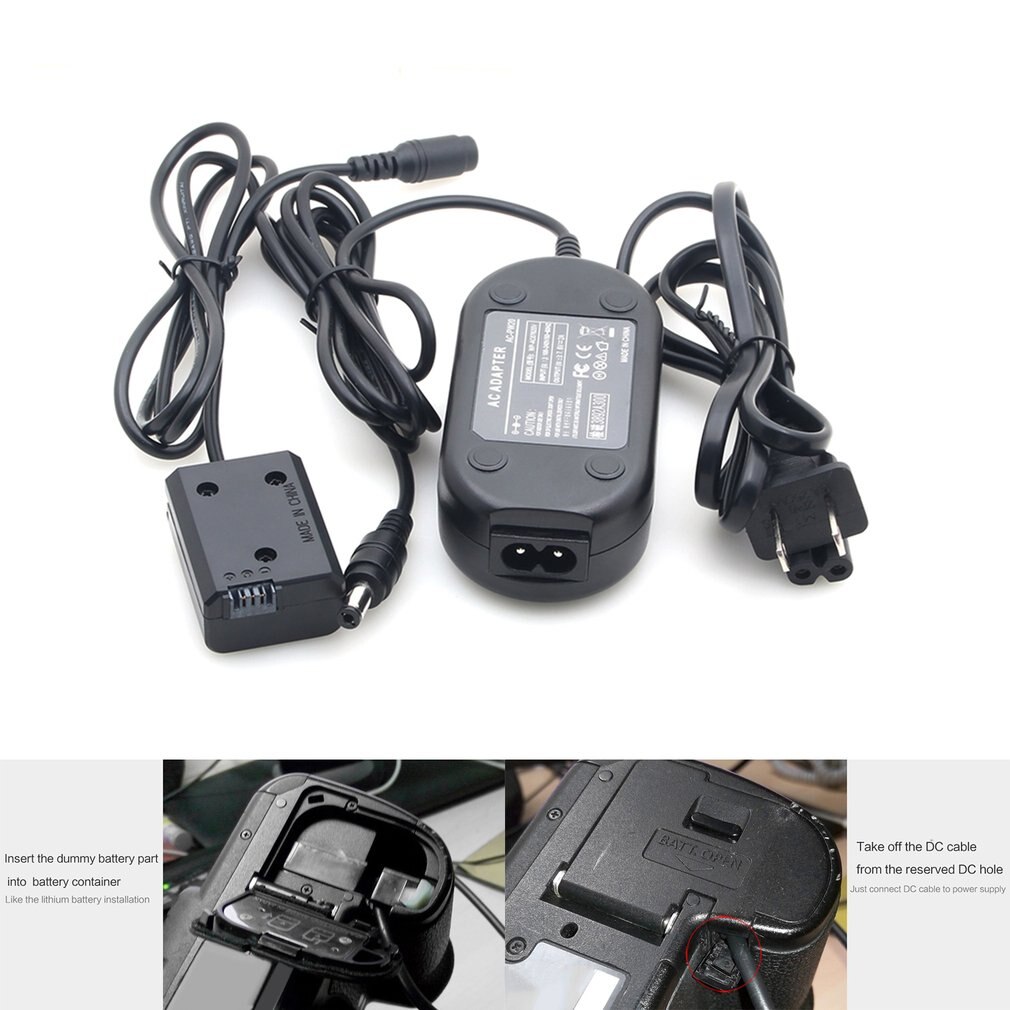 NP-FW50 Dummy Battery Full Decoding DC Coupler External Power Supply with AC-PW20 Charger Adapter for Sony A6000 A6300 A6500