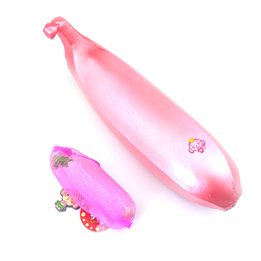 Punimaru squishy giant pink banana 32cm squish soft and slowly rising jumbo squish squeeze toy antistress decompression toy