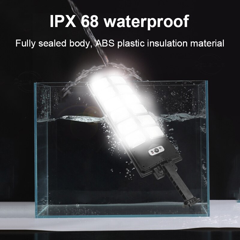 Upgrade 6500W Outdoor Solar Garden Light 12000LM Solar LED Lamp Waterproof Sunlight Power Solar Panel Street Lamp Remote Control