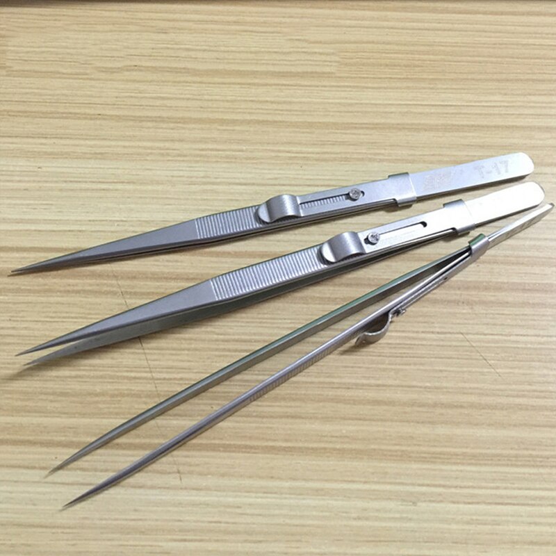 Precision Adjustable Slide Locking Tweezers for Jewelry Electronic Components Holding Tight Repair Tool