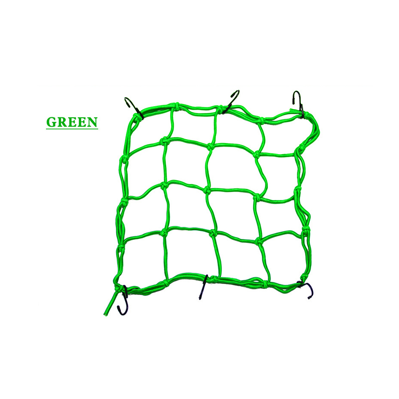 Universal Motor Helm Mesh Opslag Motorhelm Bungee Bagage Houd Brandstoftank Mesh Netto Opslag Cargo organiseren Netto: Green
