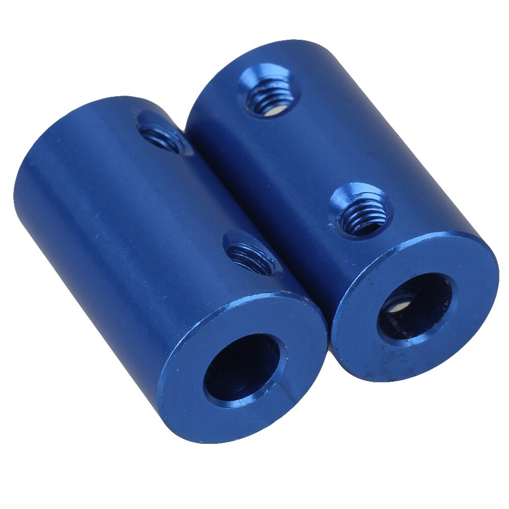 Blauw 6mm Tot 6mm Aluminium Askoppeling Stijve Koppeling Koppeling Motor Connector Met Spanner Pack van 2