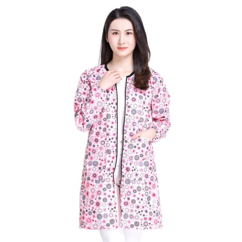 Salon Smock Hairdresser Long Sleeve Work Clothes Pet Grooming Haircut Waterproof Uniform Barber Assistant Apron