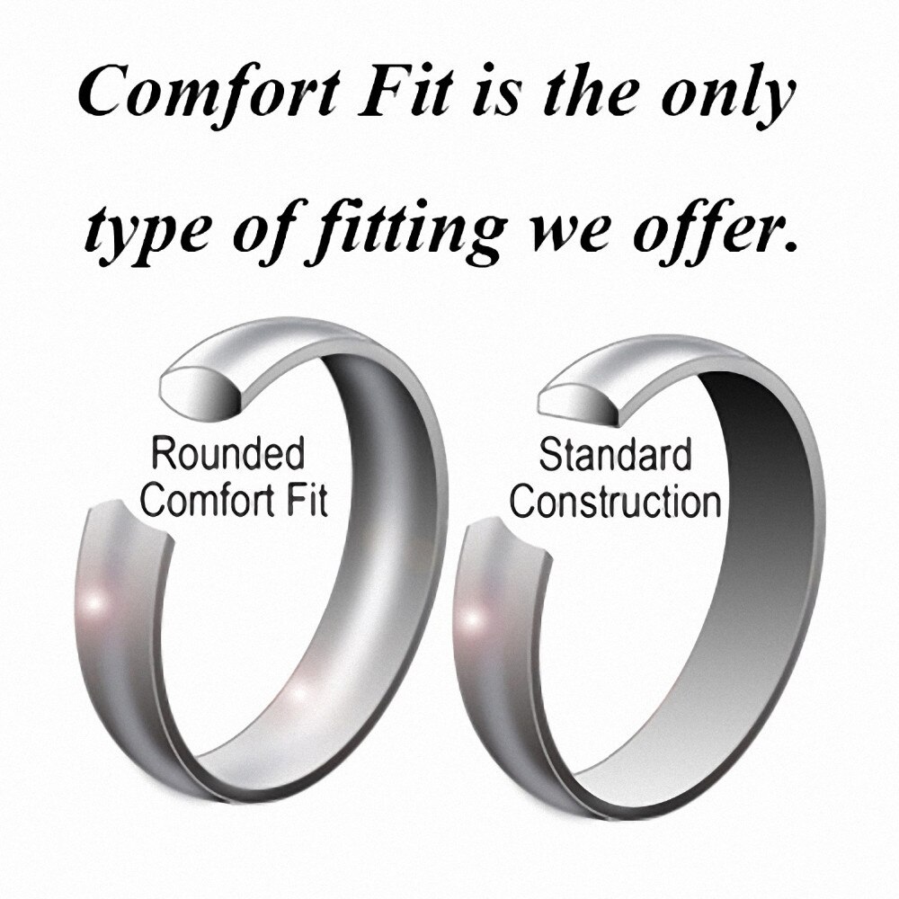 4mm Hartmetall Lila Kohlenstoff Fiber Inlay für frauen Hochzeit Bands Paar Ringe Komfort passen