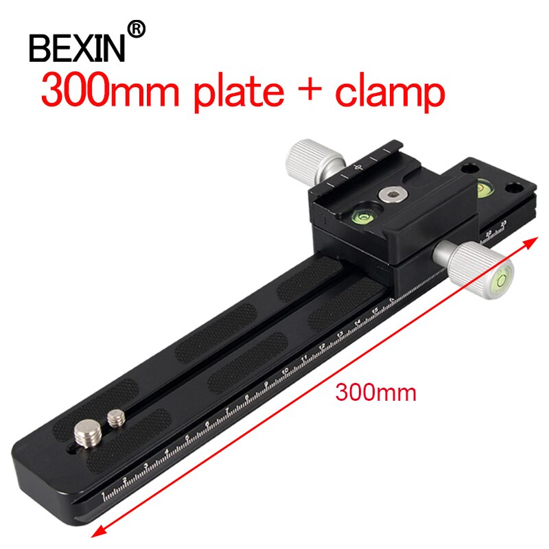 BEXIN teleobiettivo piastra di supporto staffa per obiettivo fotocamera dslr piastra a sgancio rapido con morsetto qr per fotocamera dslr treppiede svizzero arca: p300