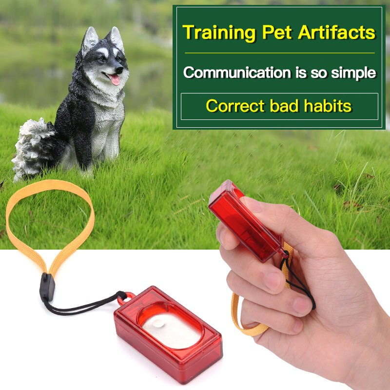 1Pcs Leuke Vorm Hond Fluitje Clicker Hond Trainer Hulp Gids Met Sleutelhanger Hond Training Fluitje Hond producten Dierbenodigdheden