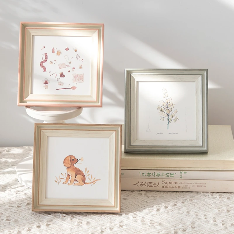 Vierkante Fotolijst Hars Frames Voor Foto 'S Wandstandaard Met Plexiglas Glas Voor 10X10, 15X15, 20X20 Kids Fotolijsten