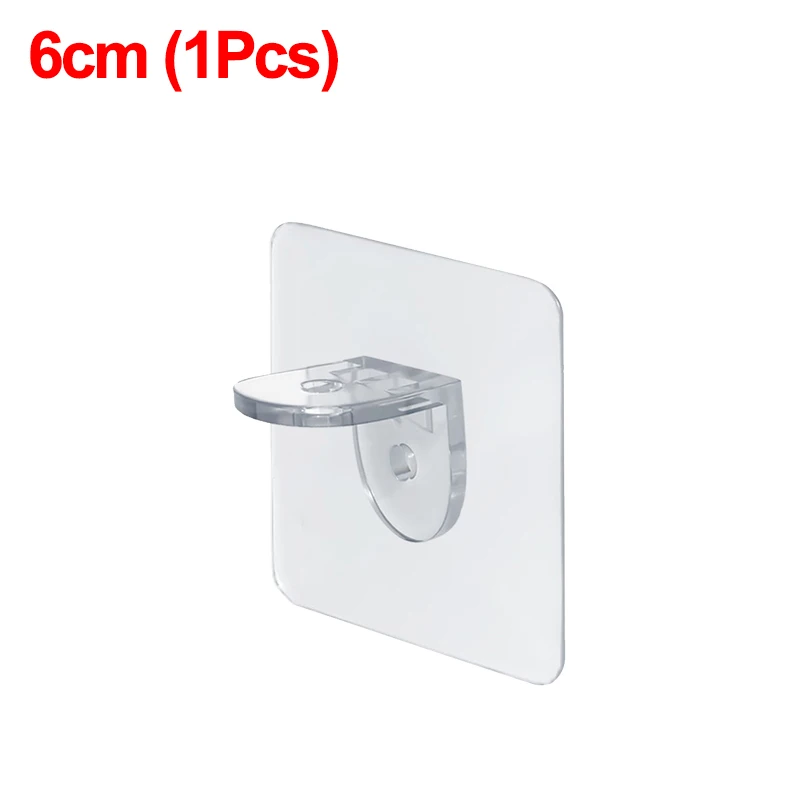 Self-Adhesive Shelf Bracket Closet Shelf Support Pegs Hooks Cabinet Shelf Support Clips Home Kitchen Wall Hanger Holders: black