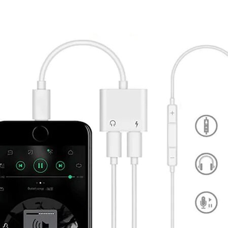 sprzymierzyć IPhone 11,11zawodowiec- 7-8 X plus błyskawica słuchawki + ładowarka Usb Ad