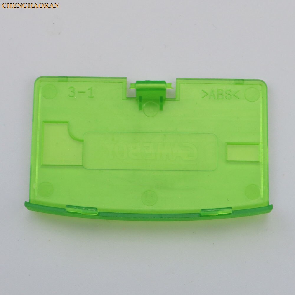 ChengHaoRan 1 stücke Für GBA Fall Batterie Abdeckung Fall Zurück Tür Deckel Für Nintendo Gameboy Advance Konsole Reparatur teile Ersatz: M Clear Green