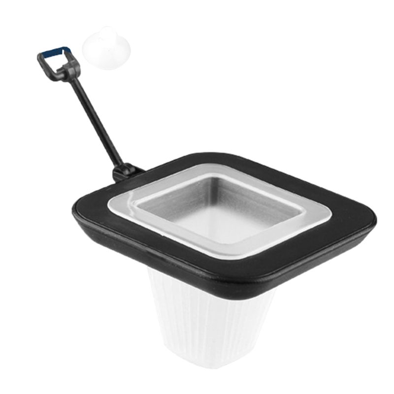 1 Juego de Acuario, pecera flotante, alimentador de alimentos, gusano, herramientas de alimentación para peces, juego de tazas de anillos, suministros
