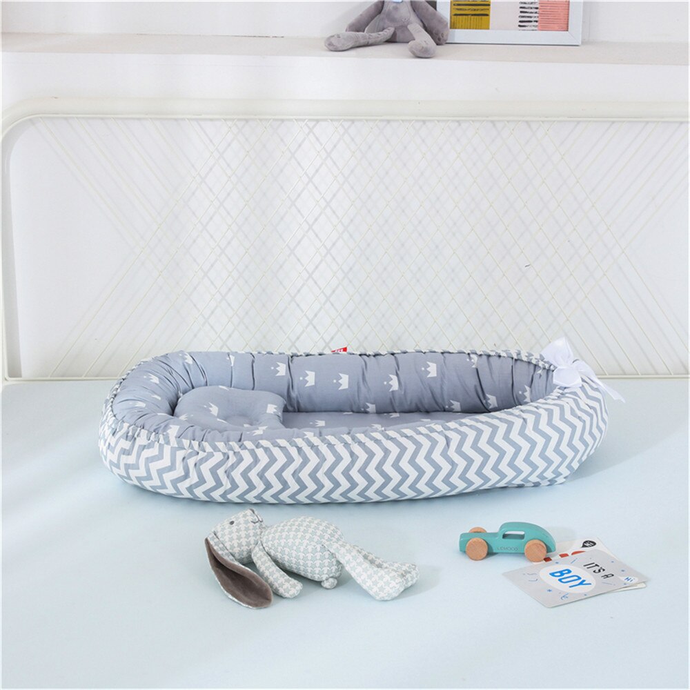 Baby Crib Portable Newborns Bed Baby Bed Washable Cot Baby Nest Cotton Children's Bed Portable Crib Folding Bed for Newborns