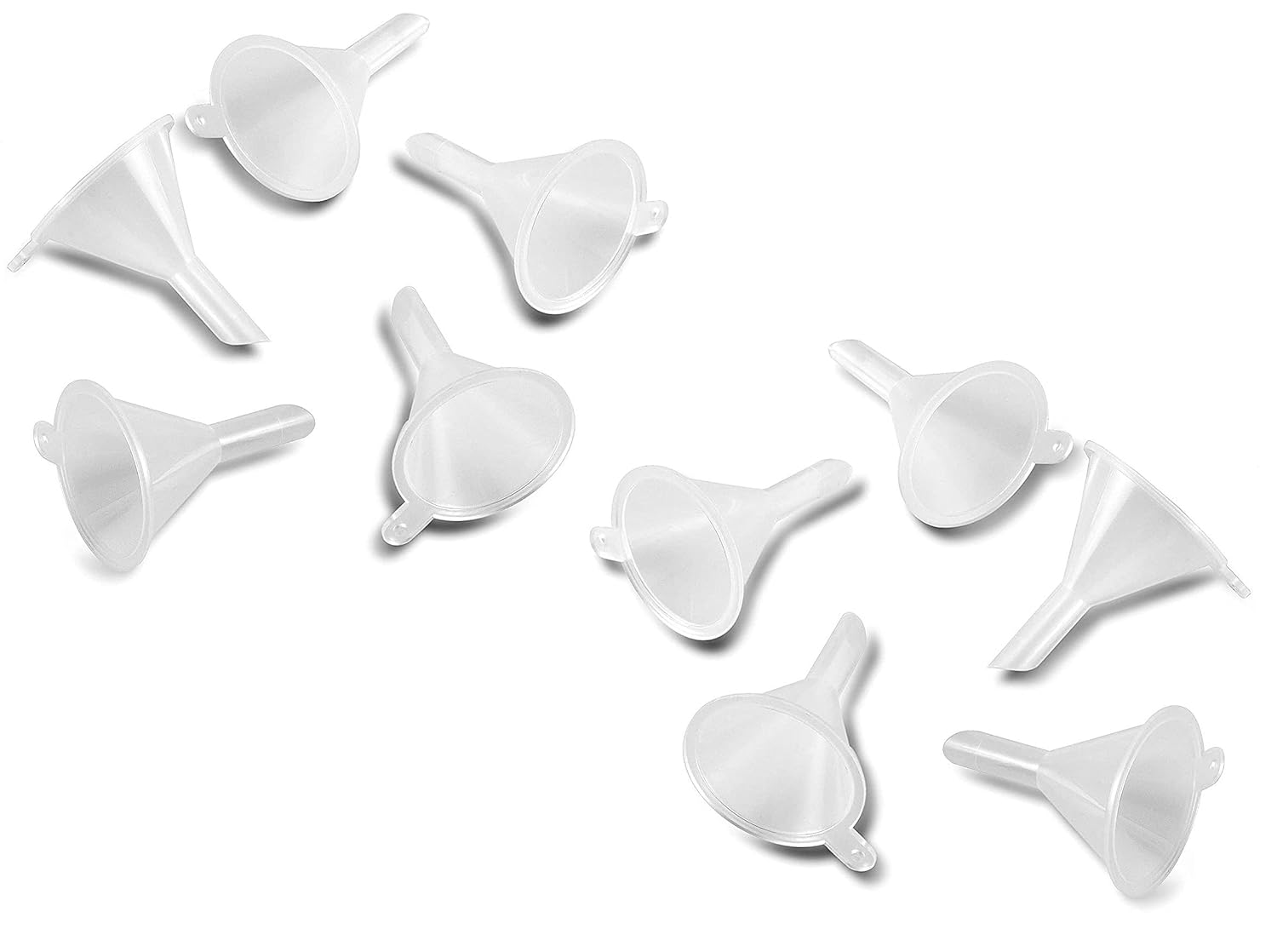 10 Stuks Mini Trechter Vullen Lege Fles Verpakking Tool Voor Reizen Plastic Mini Kleine Trechters Voor Parfum Vloeistof Essentieel