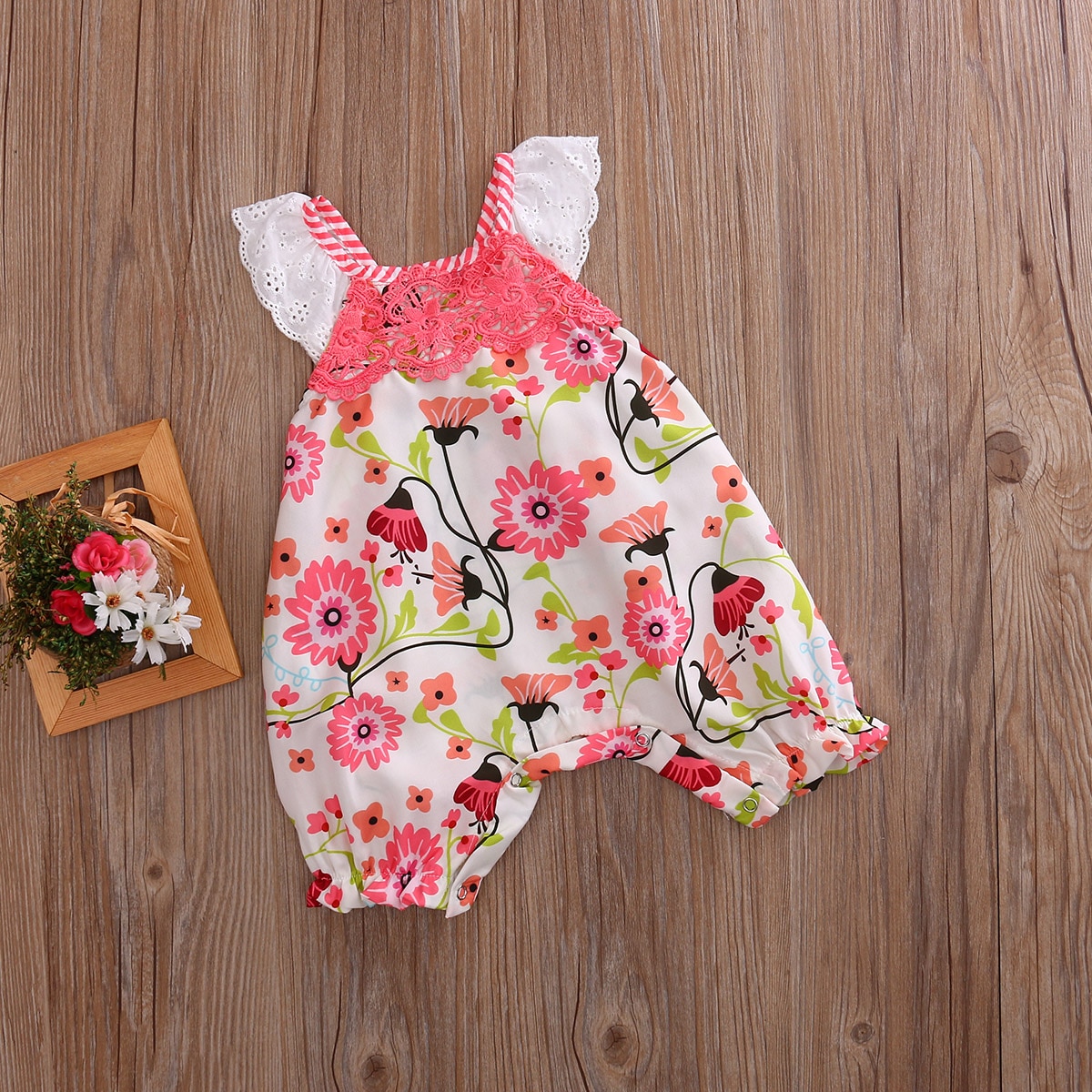 Infant Toddlers Girl Floral Romper Jumpsuit Summer Clothes Outfit Playsuit clothing for children