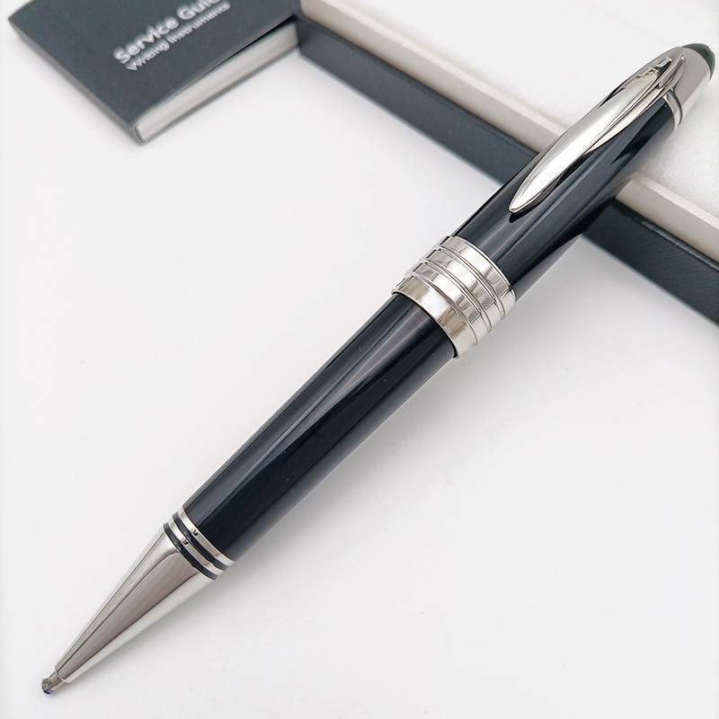 John Kennedy Carbon Fiber Rollerball Ballpoint pen Dark Blue Fountain Pen Writing Stationery with JFK Clip: Blue / Multi-Colored