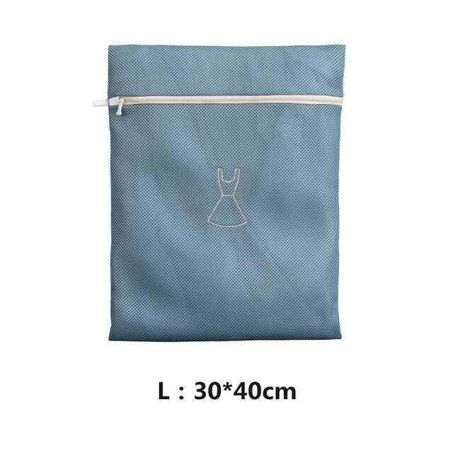 Hand Embroidery Laundry Bag Wash Underwear Washing Machine Organizer for Clothes Lingerie Socks Bra Laundry Basket: 30CMX40CM