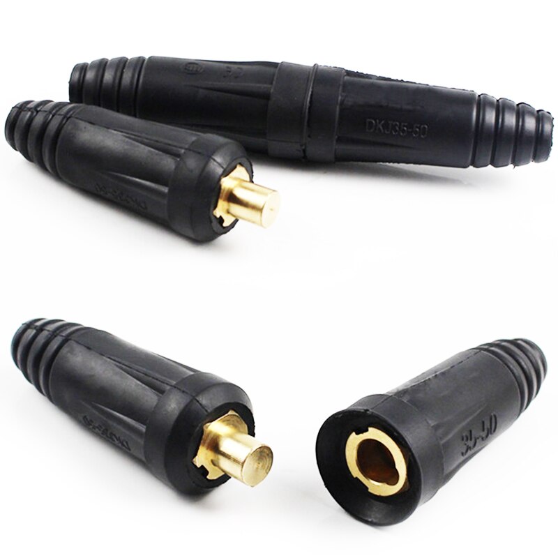 1Pair Rapid Fitting Europe Welding Machine Cable Connector DKJ/DKL 35-50-70 Quick Connector Welding Machine Plug Socket