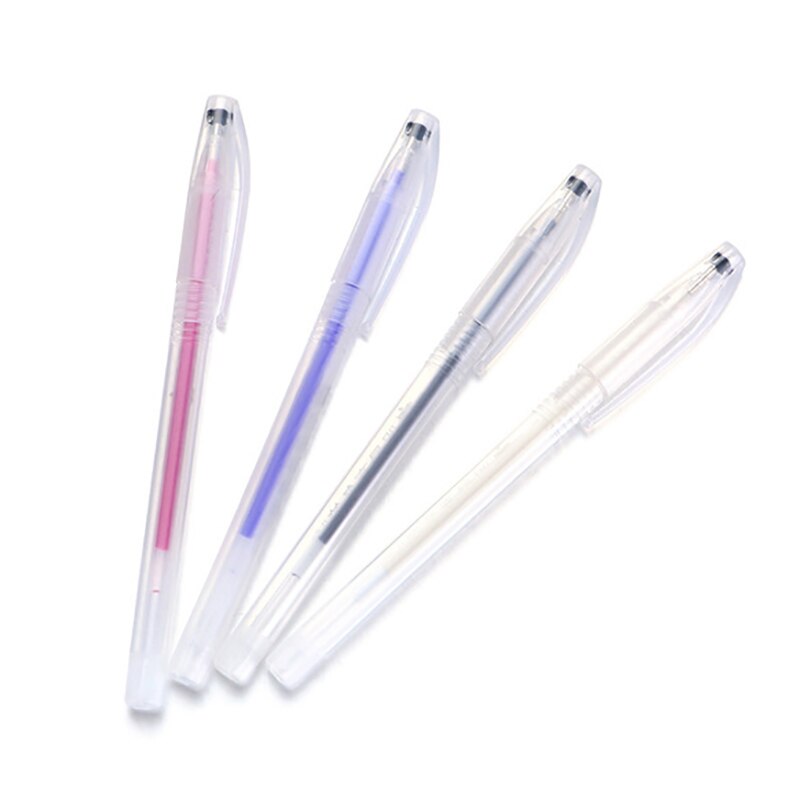 10Pcs Warmte Uitwisbare/Water Oplosbare Pen Stof Markers Uit Voor Tekening Lijnen Lederen Verdwijnen Marker Pennen Naaien Accessoires