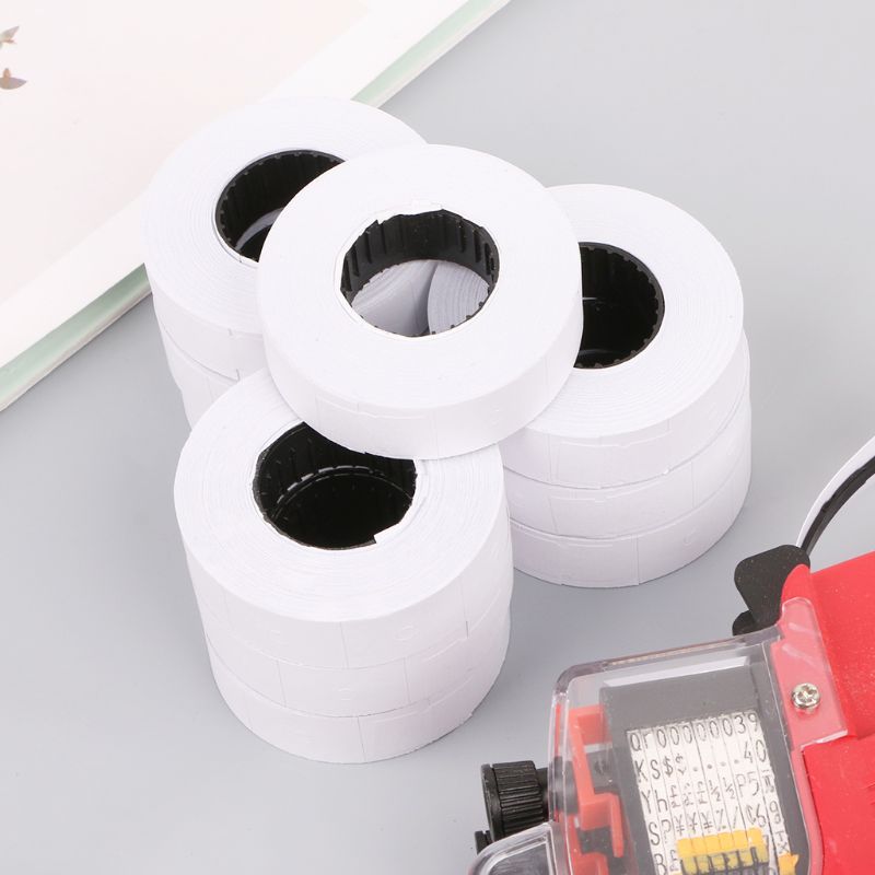 10 Rolls Prijs Label Papier Refill Tag Mark Sticker Dubbele Rij Voor MX-6600 Labeller 20CD