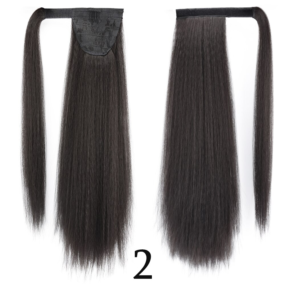 AZIR-coletas largas Afro rizadas para mujeres negras, extensiones de cabello sintético con cordón Natural, postizas, novedad: 2 / 30 pulgadas