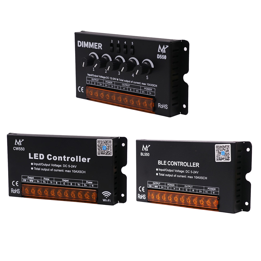Amplificador de señal Wifi de alta velocidad, atenuador 50A, repetidor de señal de datos para 5V 12V 24V 5050 RGB + CCT RGB RGBW, tira de luz LED RGBWW