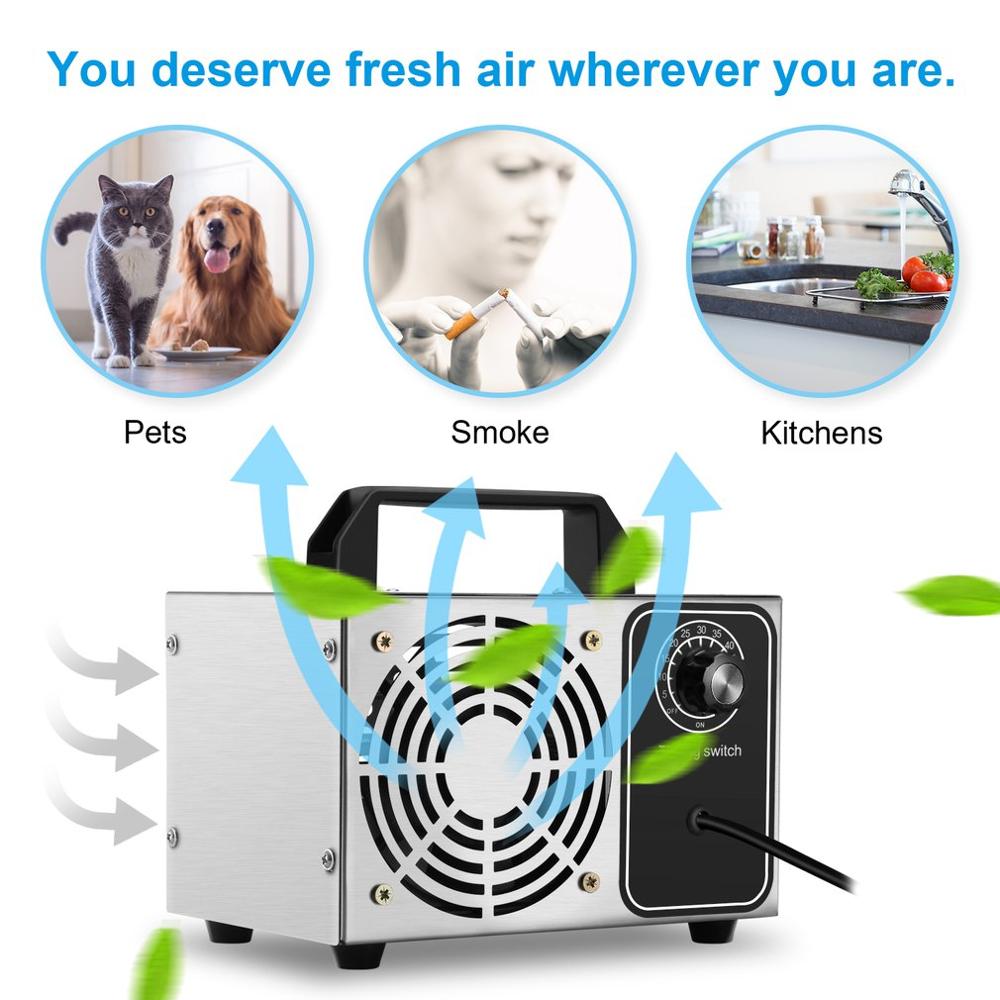 Ozon Generator 28 G/u Ozon Machine Rvs Luchtreiniger Luchtreiniger Desinfectie Sterilisatie Reiniging Formaldehyde