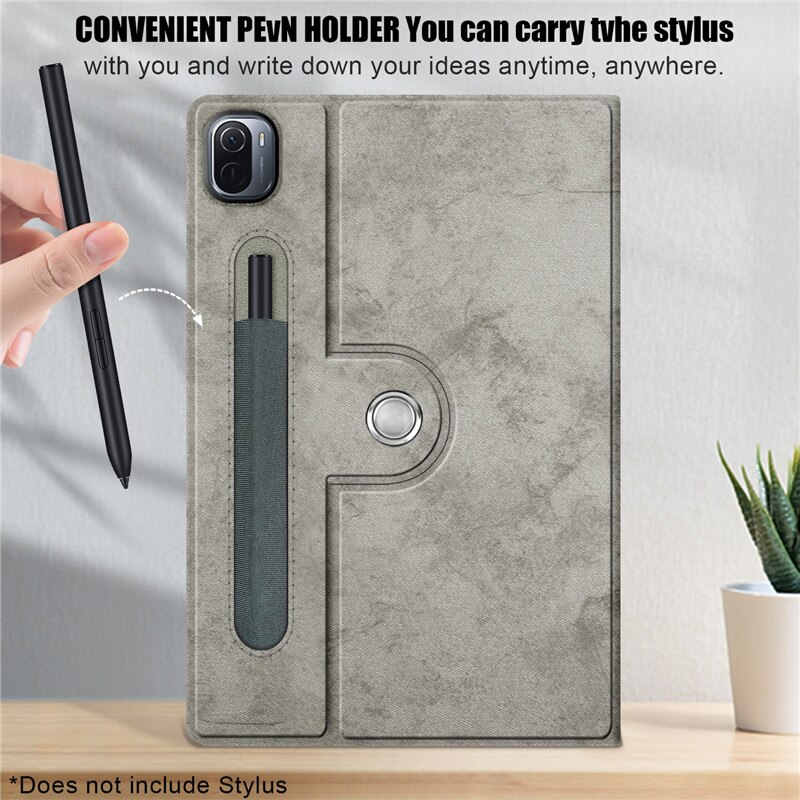 Per Xiaomi Pad 5 custodia per Tablet tessuto morbido supporto girevole a 360 gradi Smart Cover per Funda Mipad 5 Mi Pad 5 Pro custodia Coque 11 pollici
