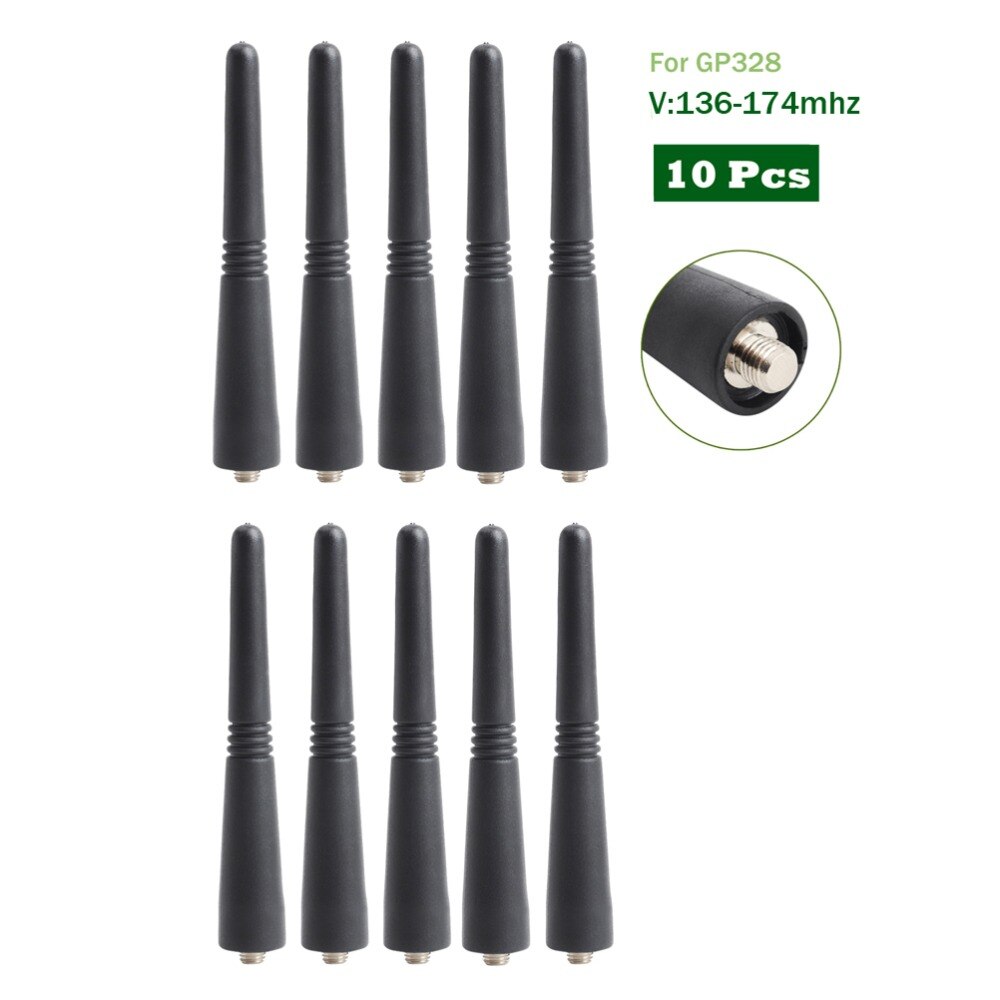 YIDATON 10X VHF mała antena dla Motorola walkie-talkie GP328 GP338 GP 360 HT1250 HT1250-LS P200