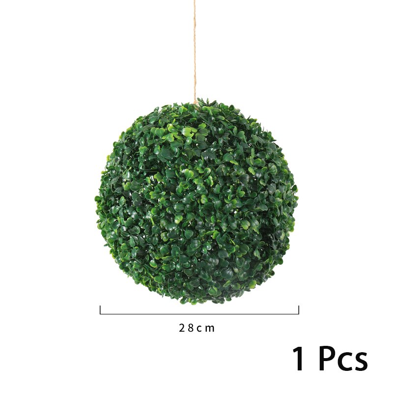 Artificial Hanging Plants Leaf Ball Plastic Leaves Faux Product Artificial Plants Living Room Mall Green Decoration: SMTCQ002
