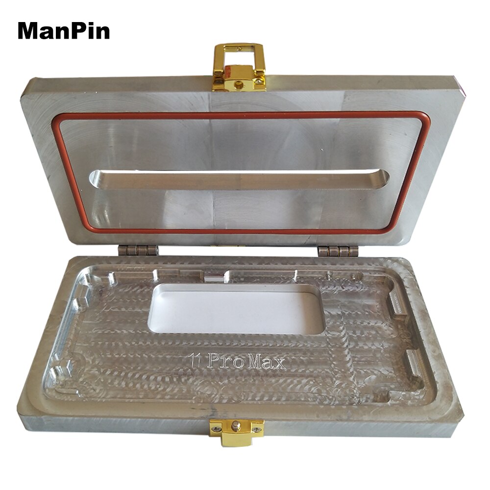 Lcd skjerm form ramme ramme presse laminering mold for iphone 11 pro max 11 pro x xs max front glass fix mobiltelefon reparasjonsverktøy